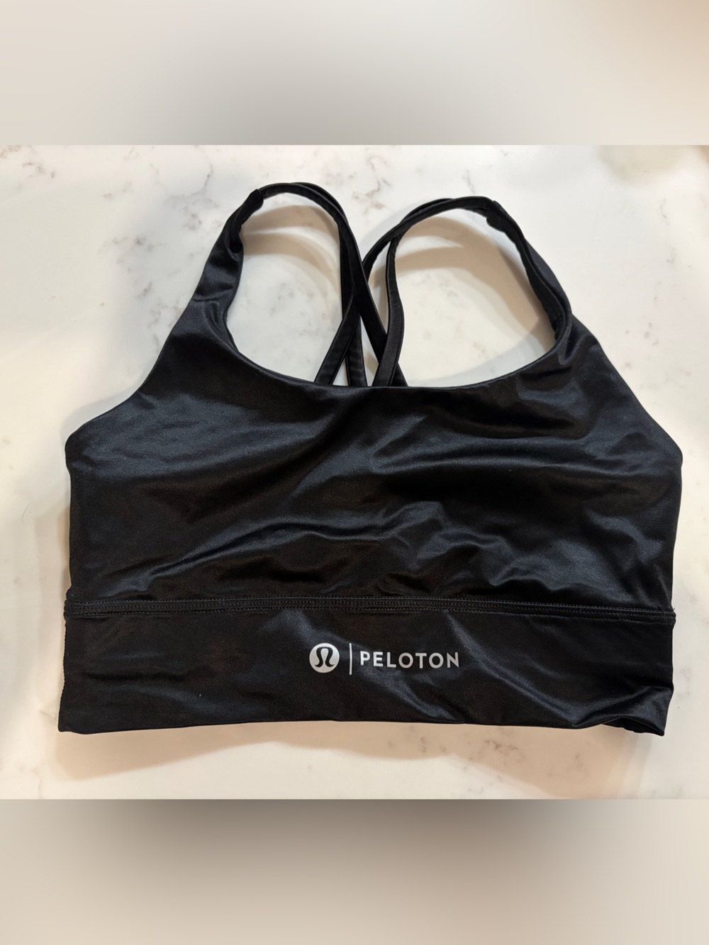 lululemon athletica Black Strappy Sports Bra Peloton